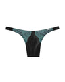 Devotion Thong Boldly Black/Blue Lace