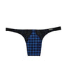 Devotion Thong Navy Jacquard Houndstooth